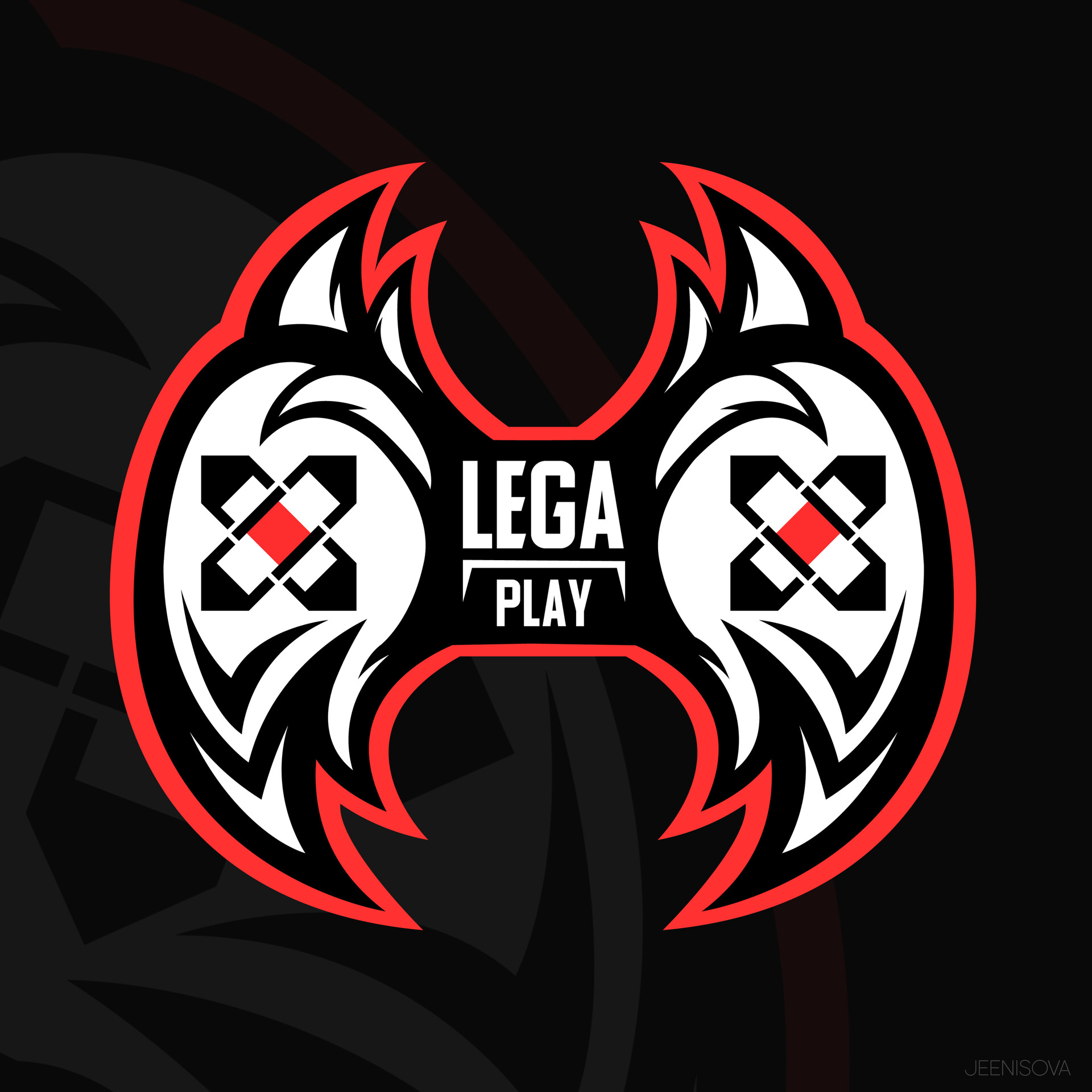 ArtStation - Red/Black Esports Logo