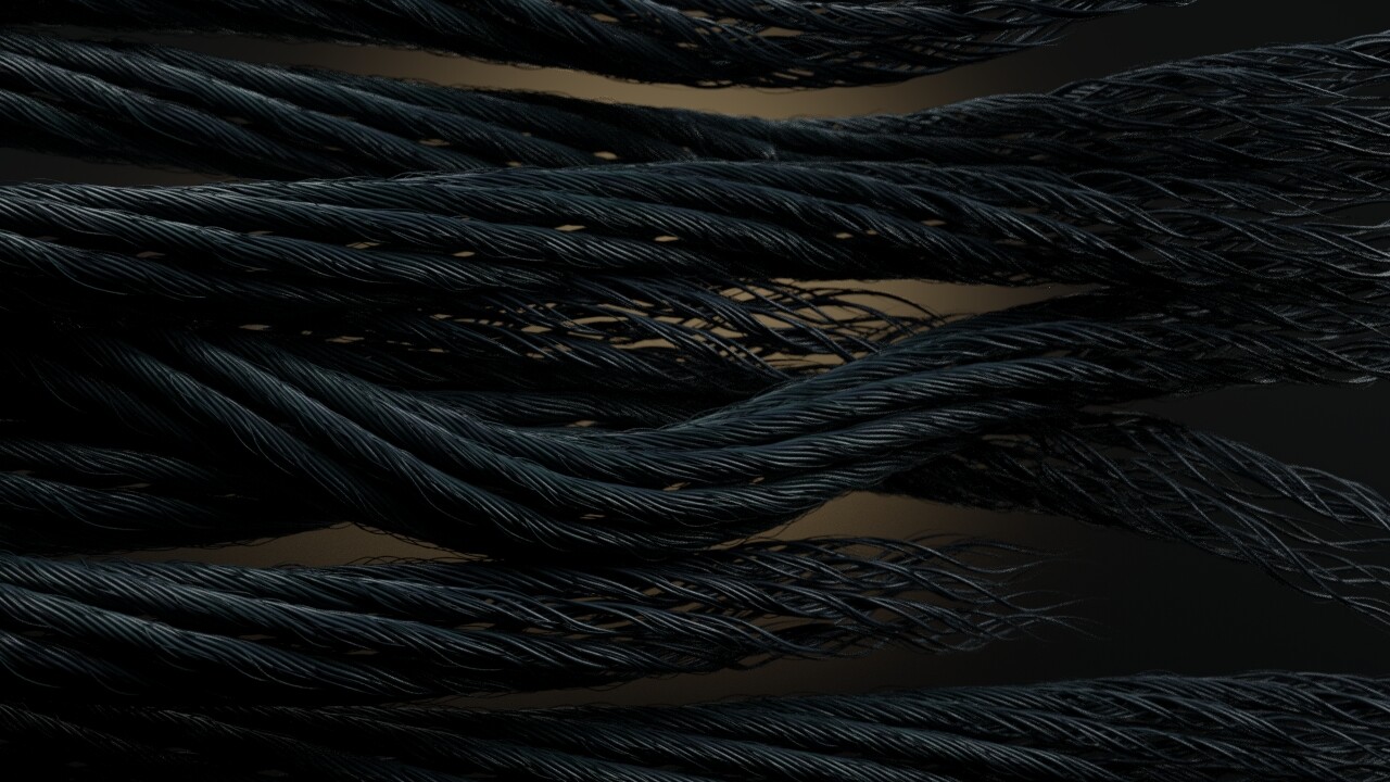 again.. made rope from curves.. deformed it useing pointdeform... and a bit of p vex noise