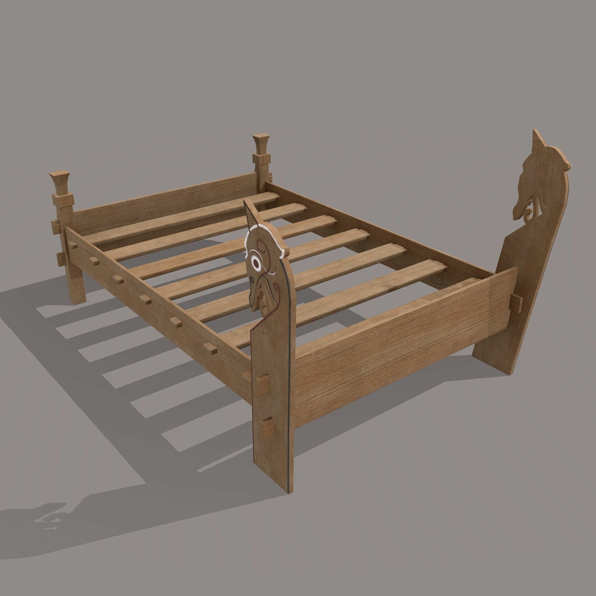 Ashutosh Nauriyal Viking Double Bed Frame, Viking Bed Frame