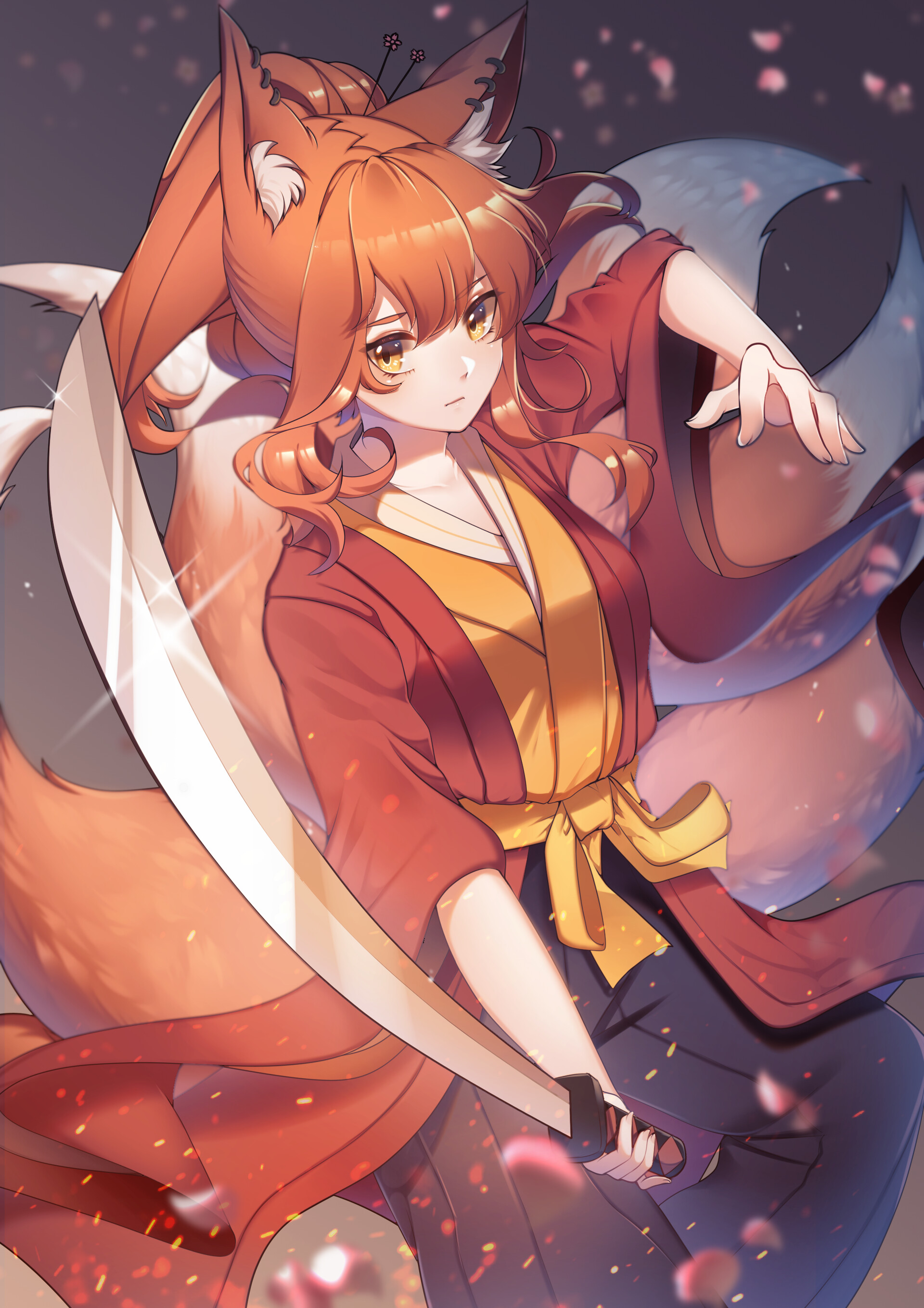 Artstation Commission Erin Ray Rie What color eyes would you have if you were an anime character? artstation