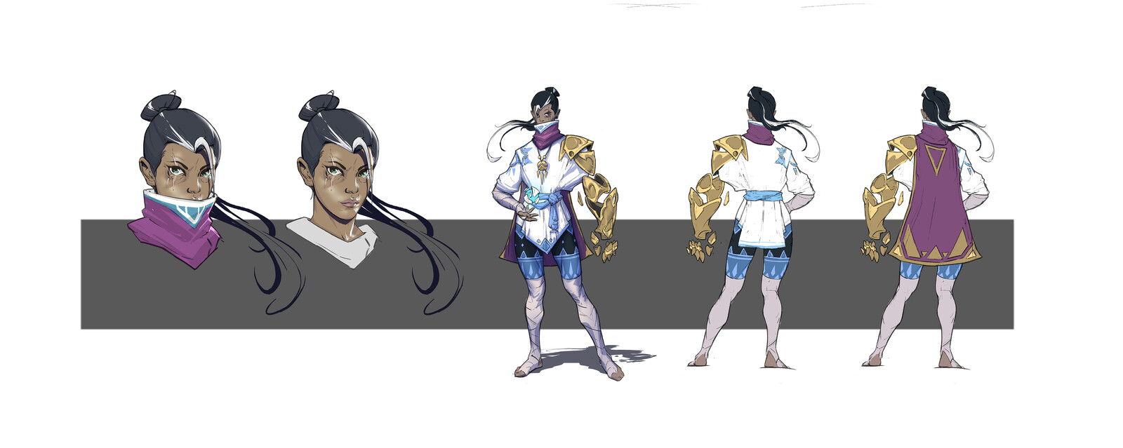 Final turnaround and portrait study
