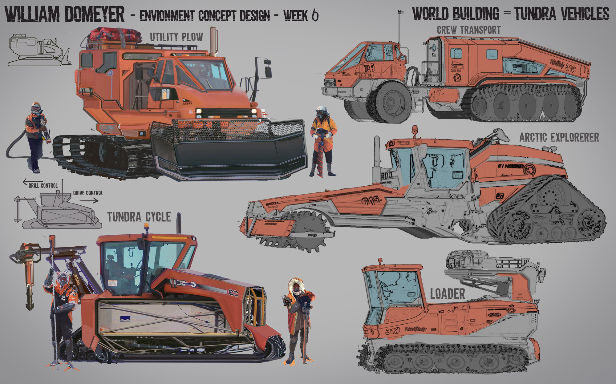 Vehicle designs that would fit within the Frozen Wastes