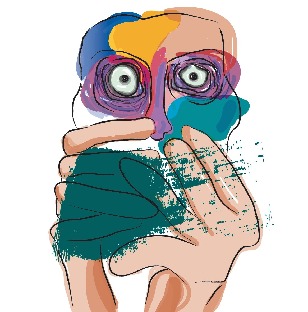 Artstation Illustration About Guayasamin Mock Up On Canvas Beste Betul Ucak