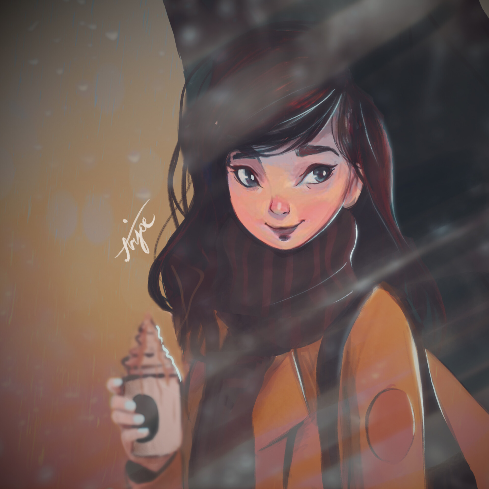 Artstation Umbrella Girl Mona Arjomand