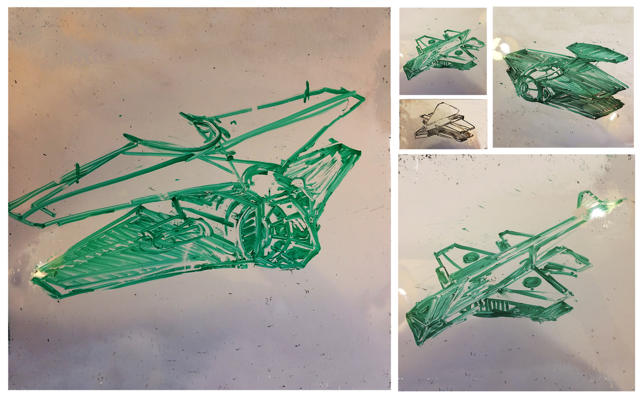 Xen's Aircraft whiteboard sketches 