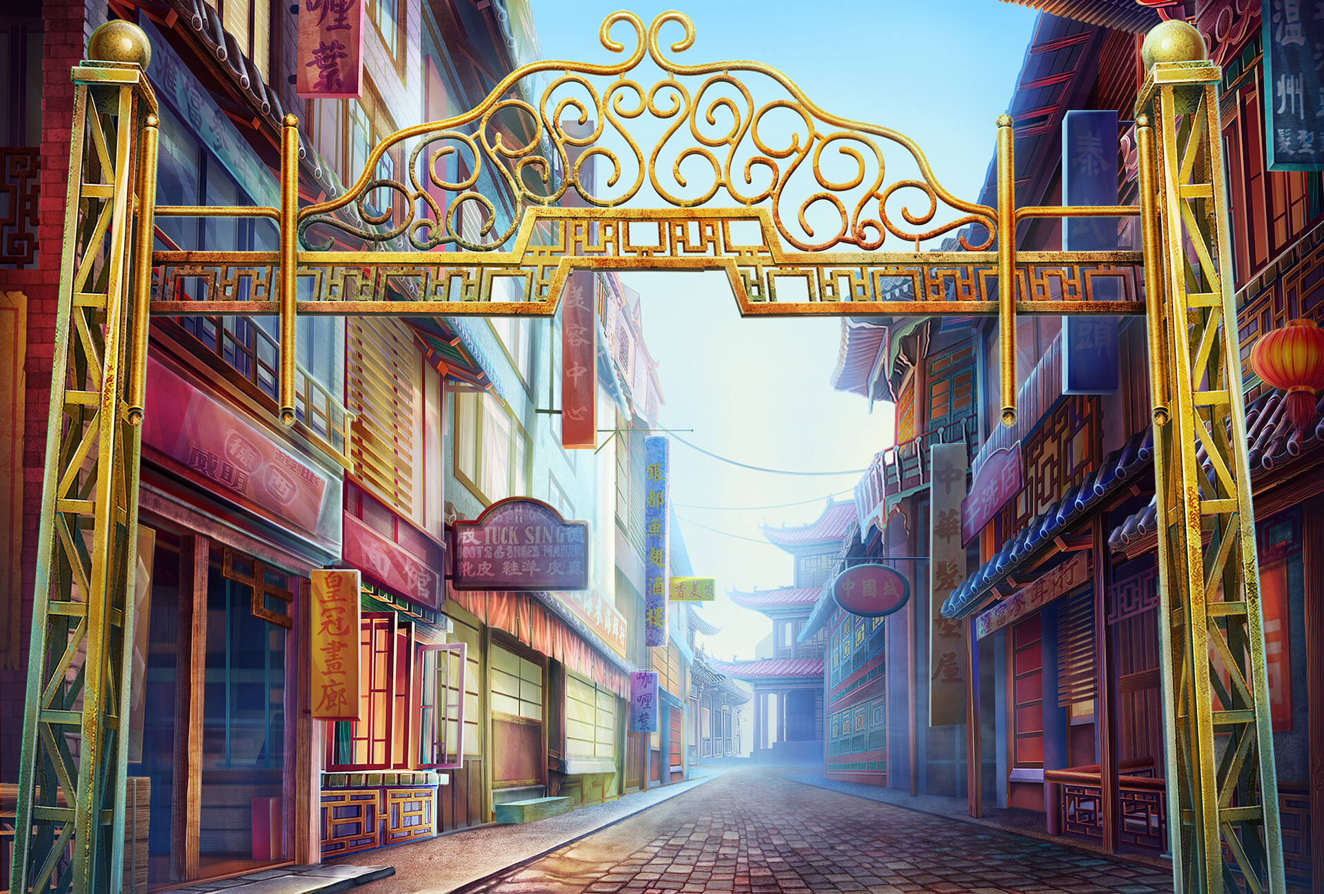 ArtStation - Chinese Themed slot Background