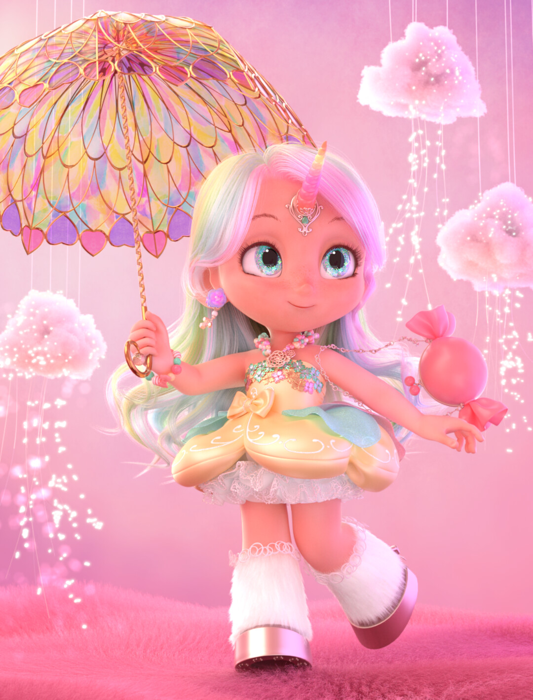 Unicorn girl doll discount