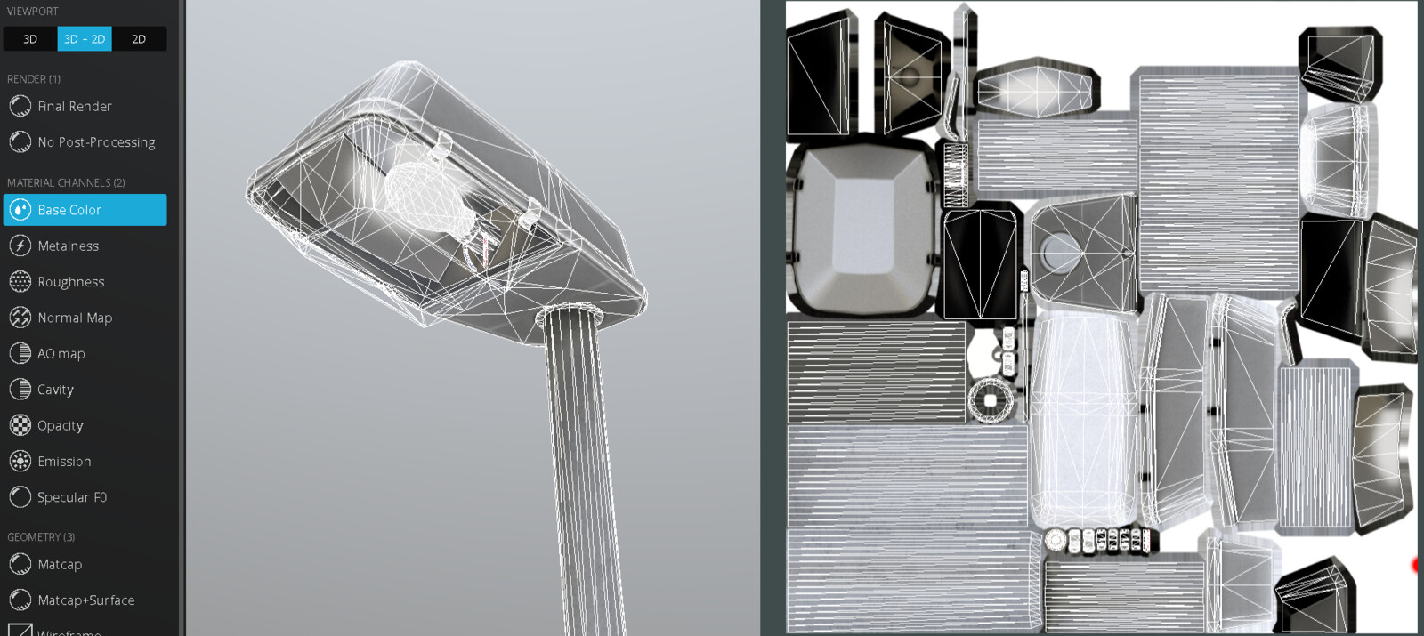 Street Light (3) (Low-Poly Version)