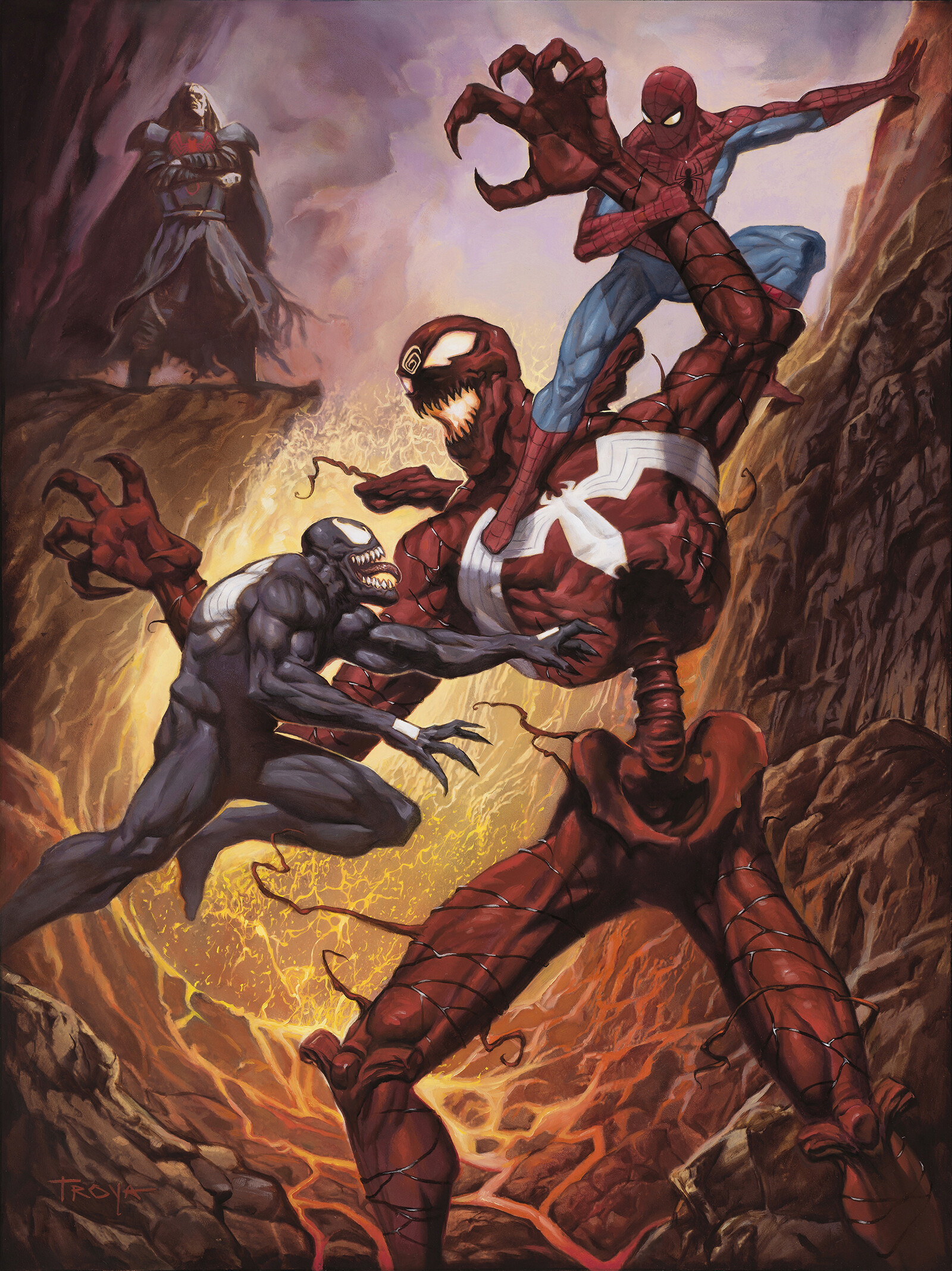 ArtStation - Venom and Spider-Man vs. Carnage and Knull