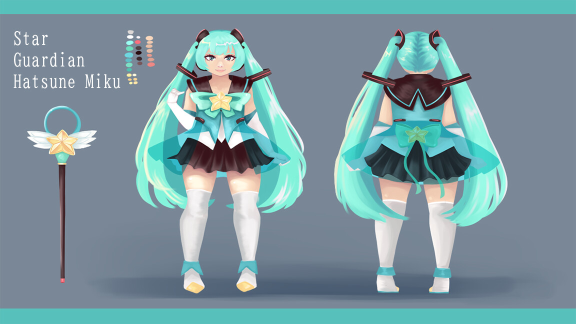 Artstation Star Guardian Hatsune Miku Olie Parr
