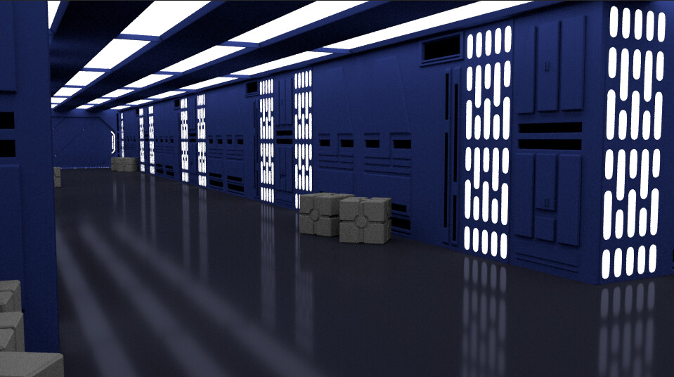 Artstation Death Star Inside Star Wars Francisco Garcia Castillo