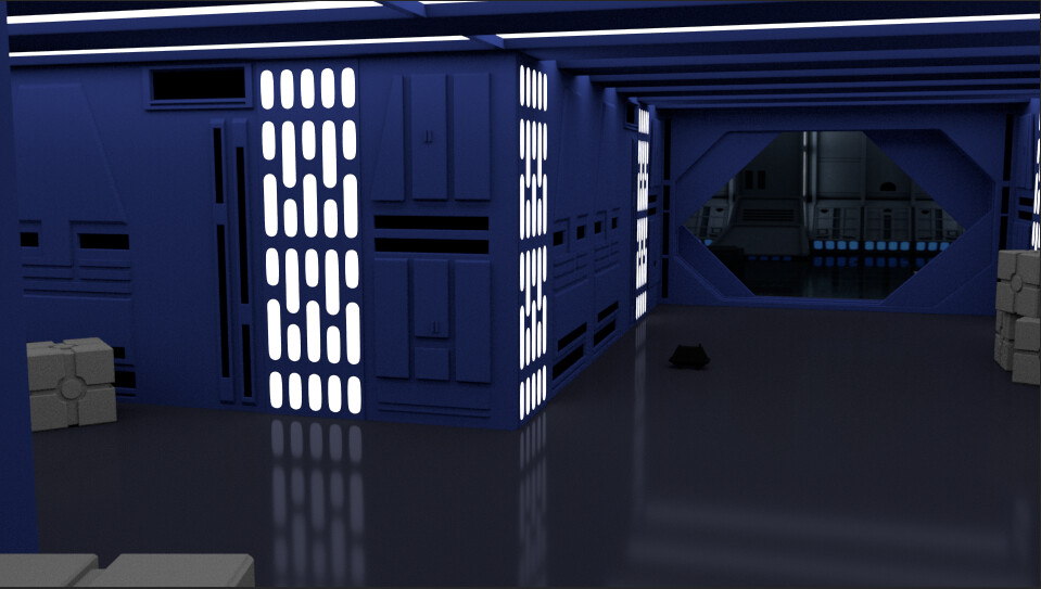 Artstation Death Star Inside Star Wars Francisco Garcia Castillo