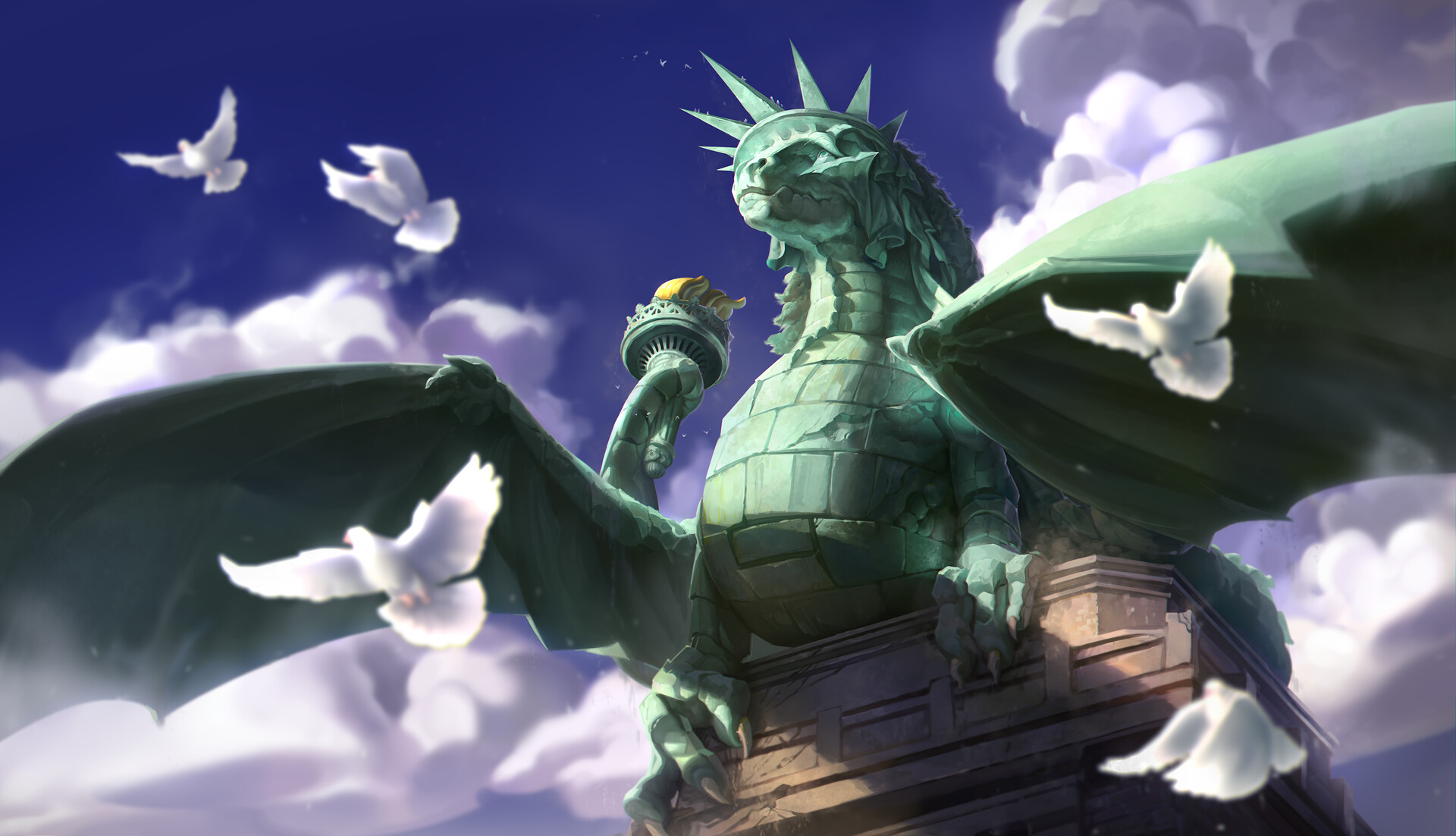 ArtStation Dragon of Liberty