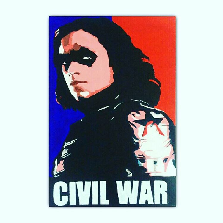 Artstation Winter Soldier Painting Faris Prasetyo