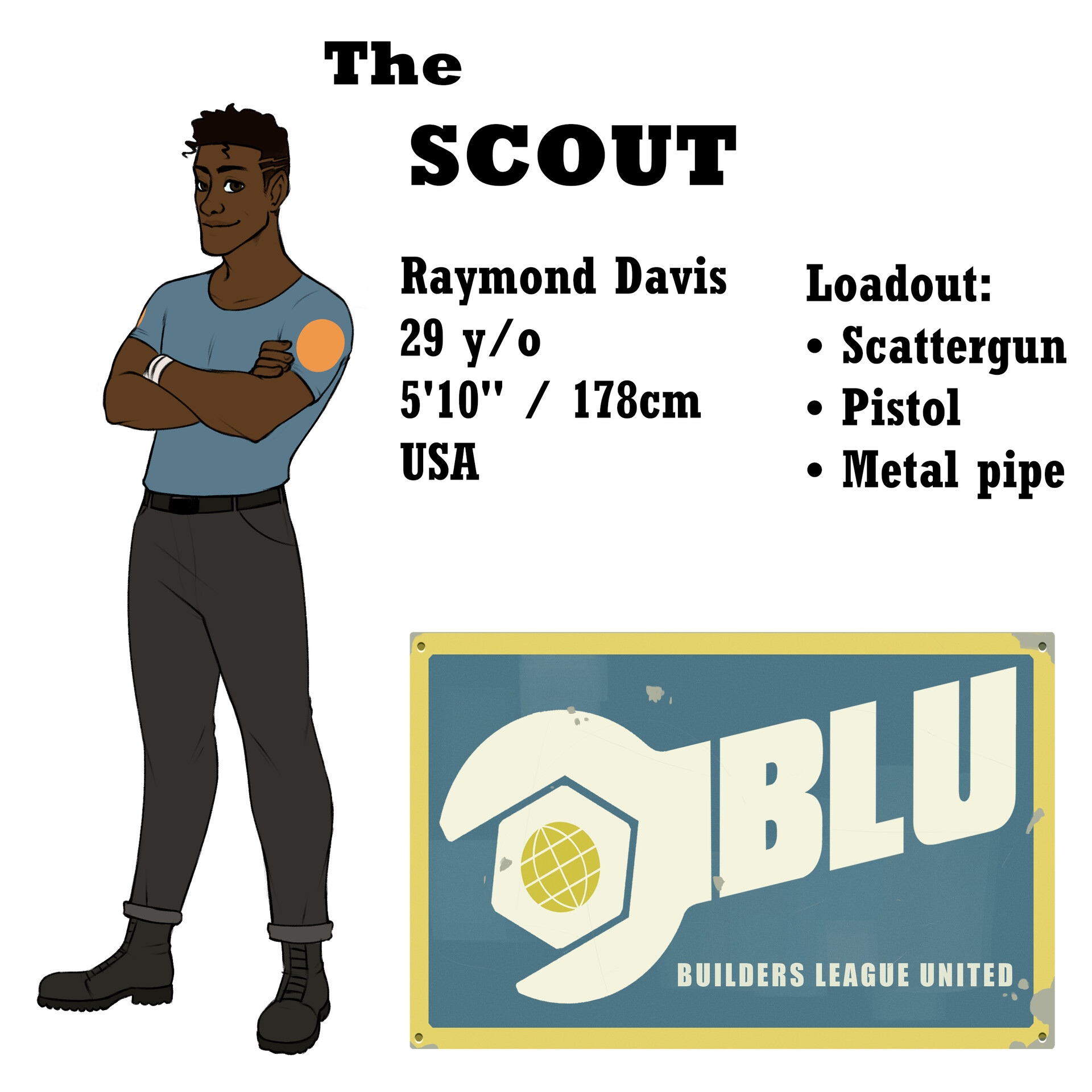 ArtStation BLU Team Original Character references