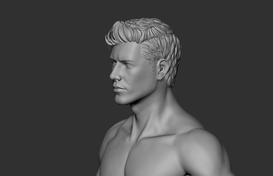 Rita Silo Male Anatomy Study Zbrush Sculpt