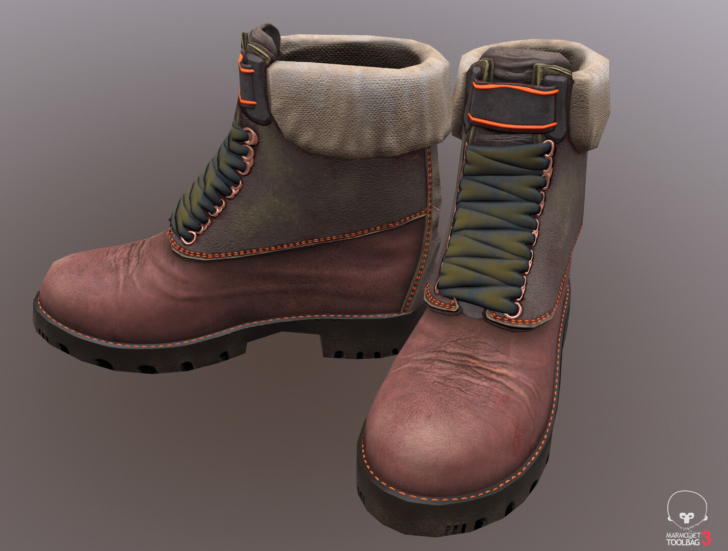 ArtStation - Leather boots