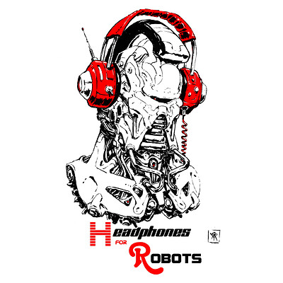 Atom cyber headphones for robots logo
