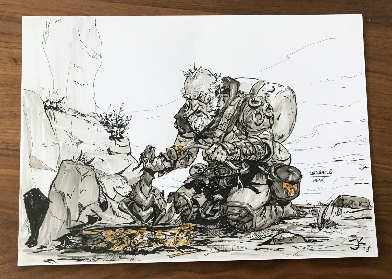 Inktober day 15: Weak