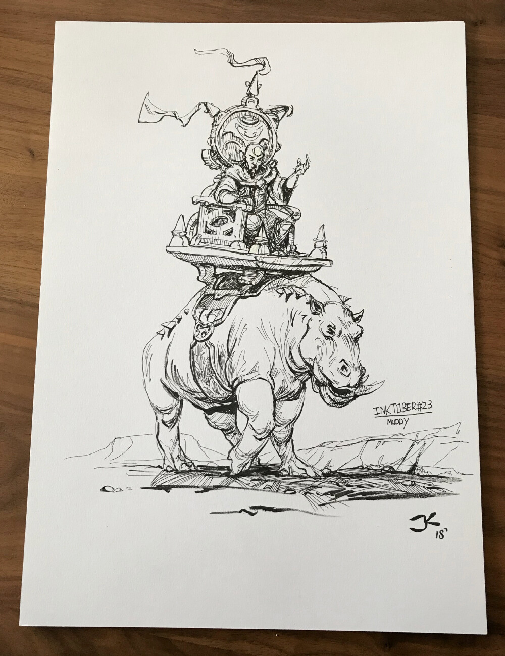Inktober day 23: Muddy