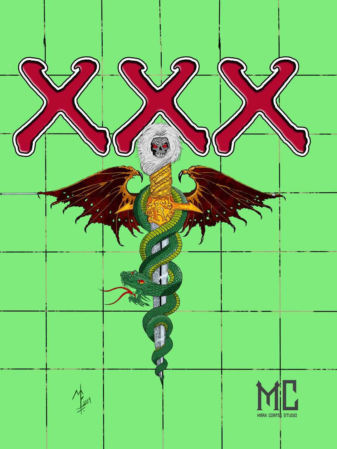 Artstation Dr Feelgood Digital Art Cover Mark Corpse