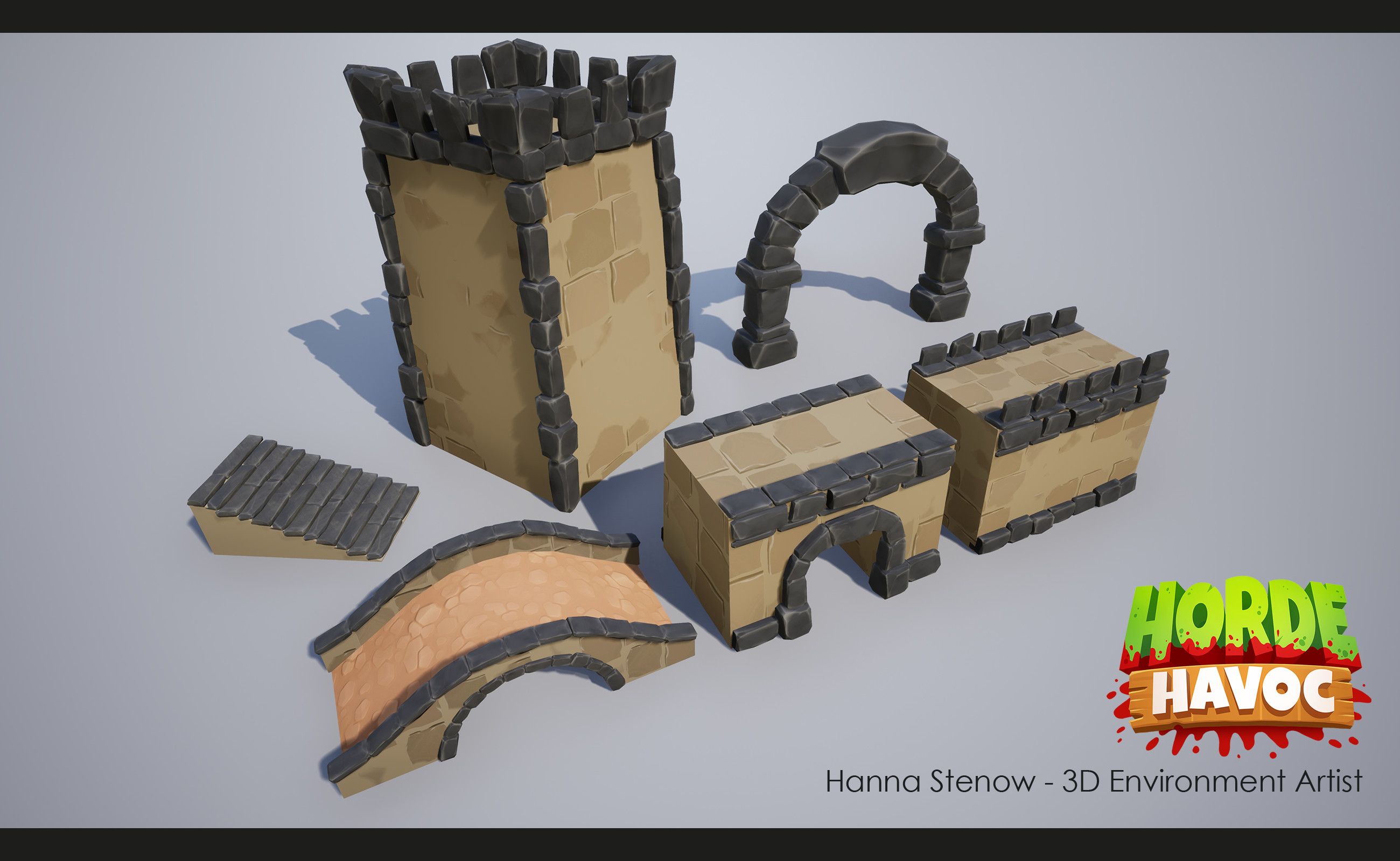 Some assets for the castle levels! The tiling wall texture and floor texture is not created by me.