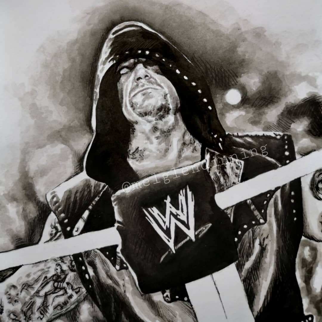 how to draw wwe undertaker