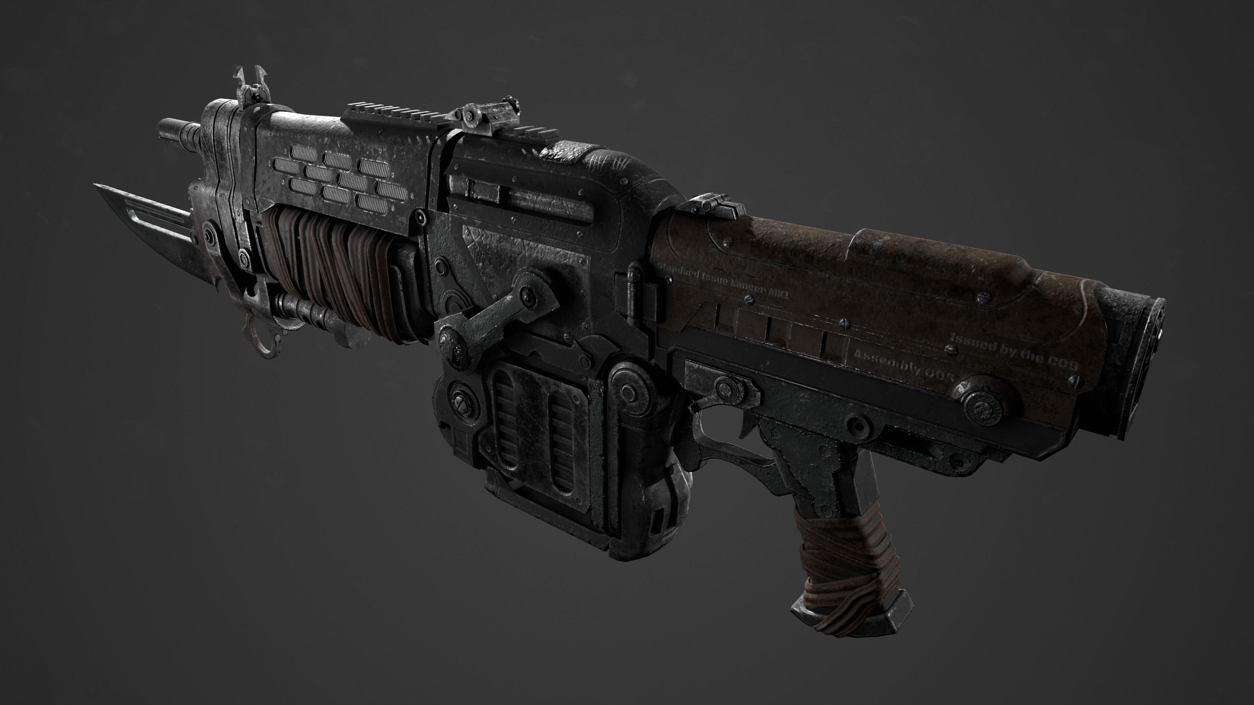 David Tikwa Retro Lancer Gears of War Fan Art