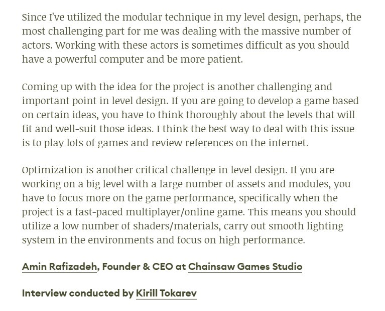 Artstation Tips On Modular Level Design In Ue4 80level