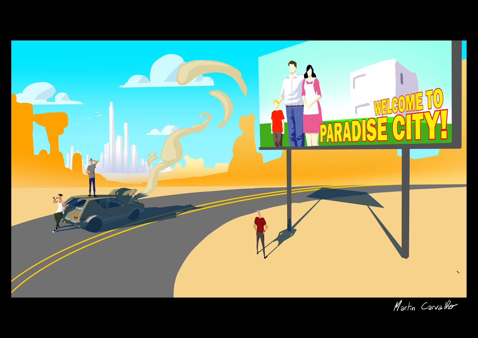 Artstation Paradise City Martin Carv