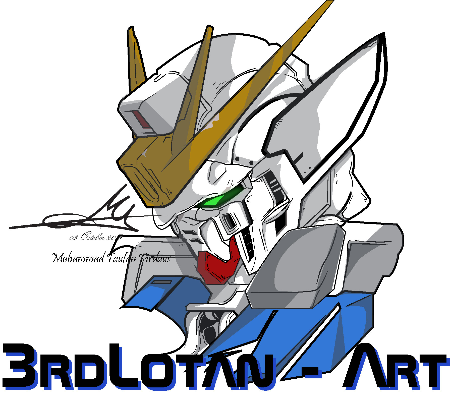 ArtStation - Gundam Head Full Vector