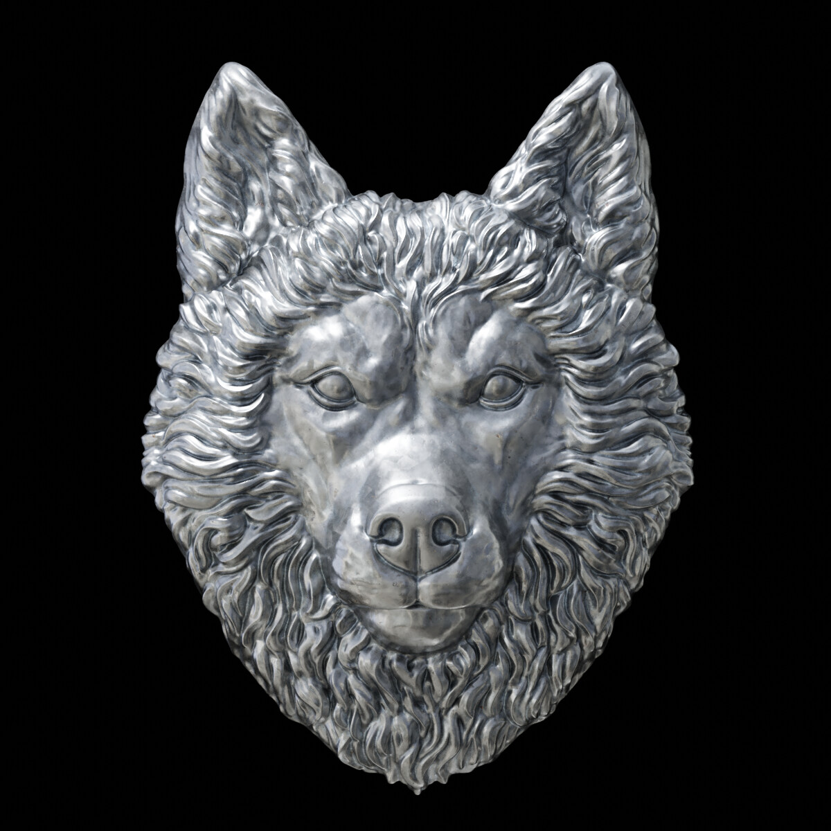 ArtStation - Husky or wolf head...