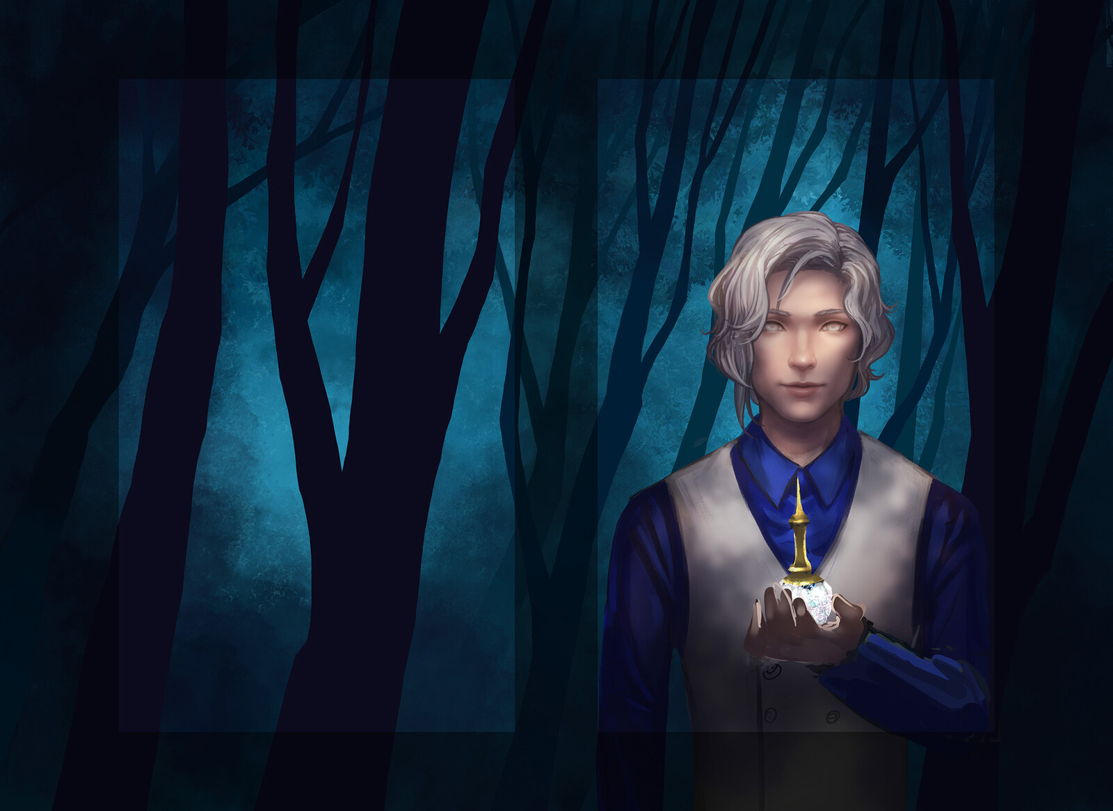 In the process of rendering the face and details. 