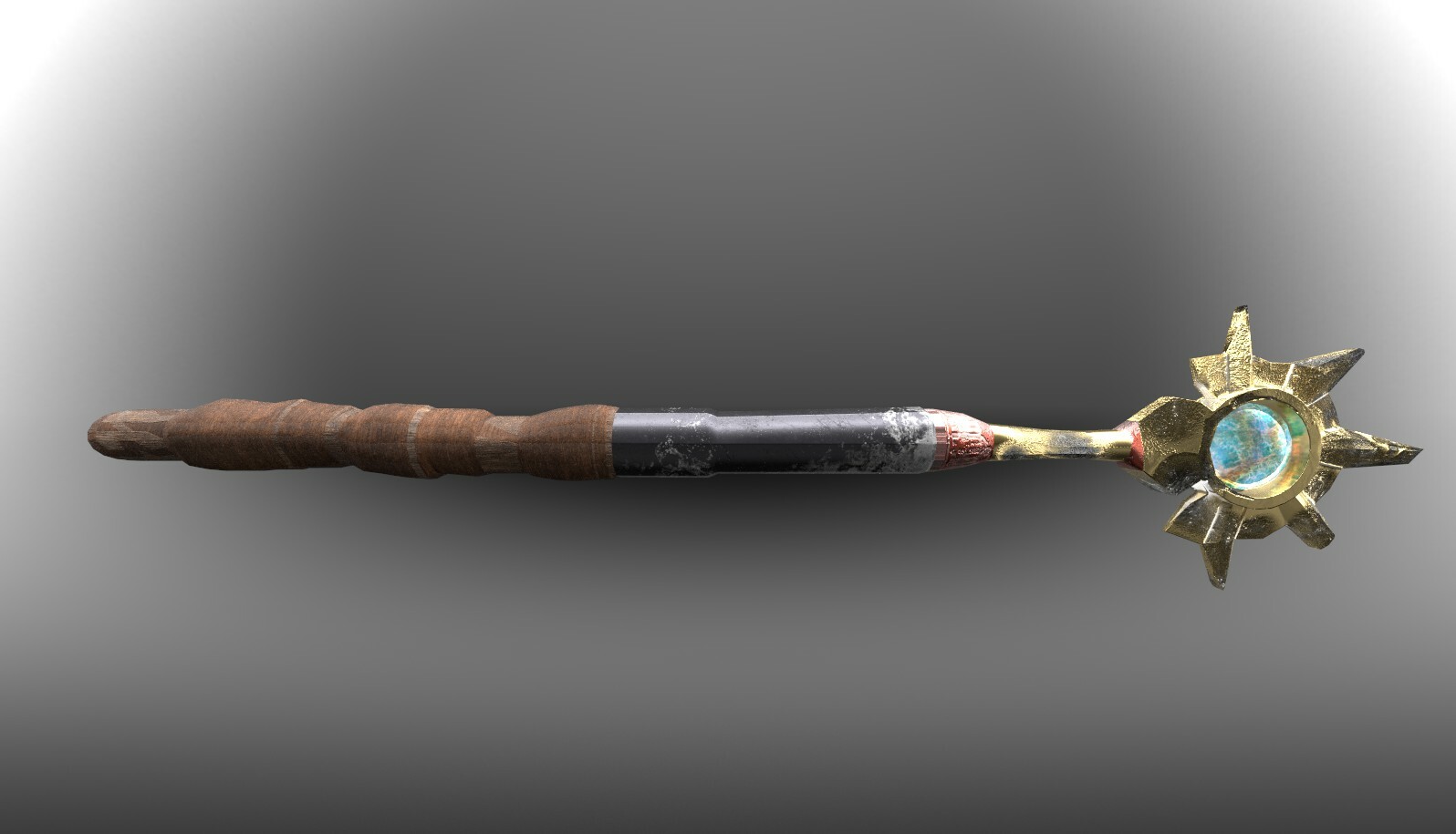 Tomas Cahill Staff/Mace Combination Weapon