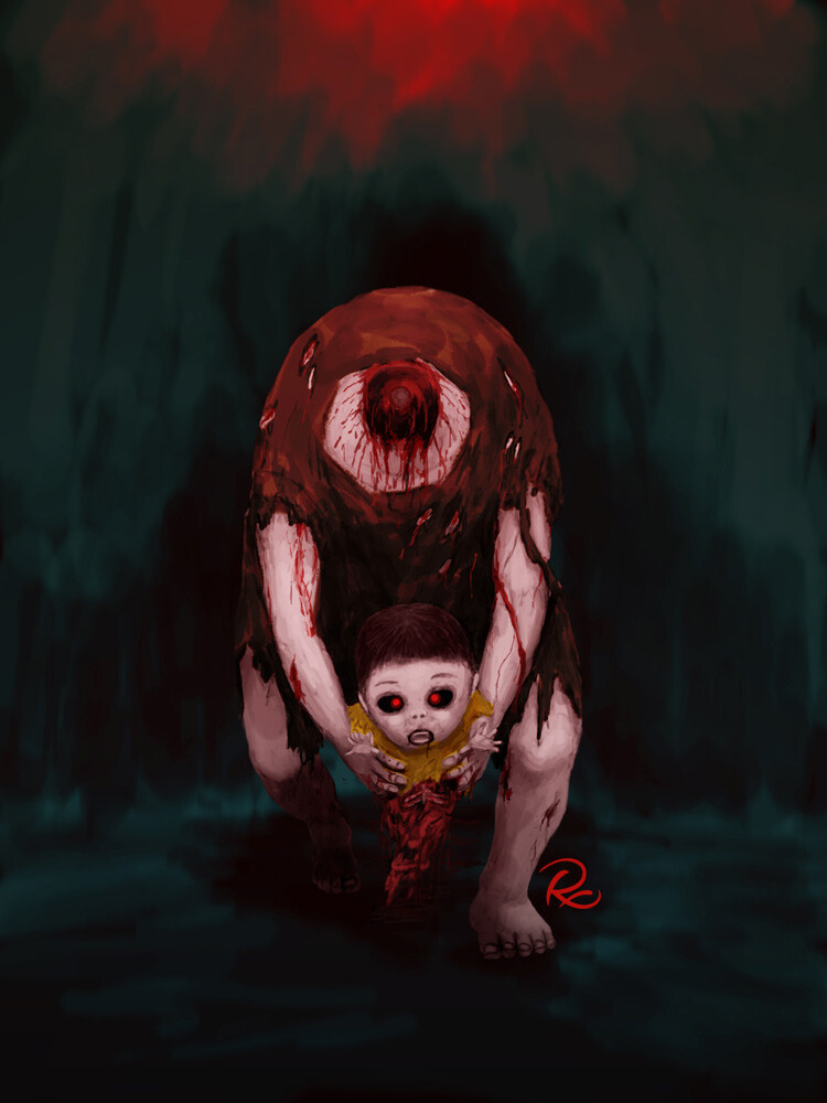 Artstation The Mom And Baby Robet Xu