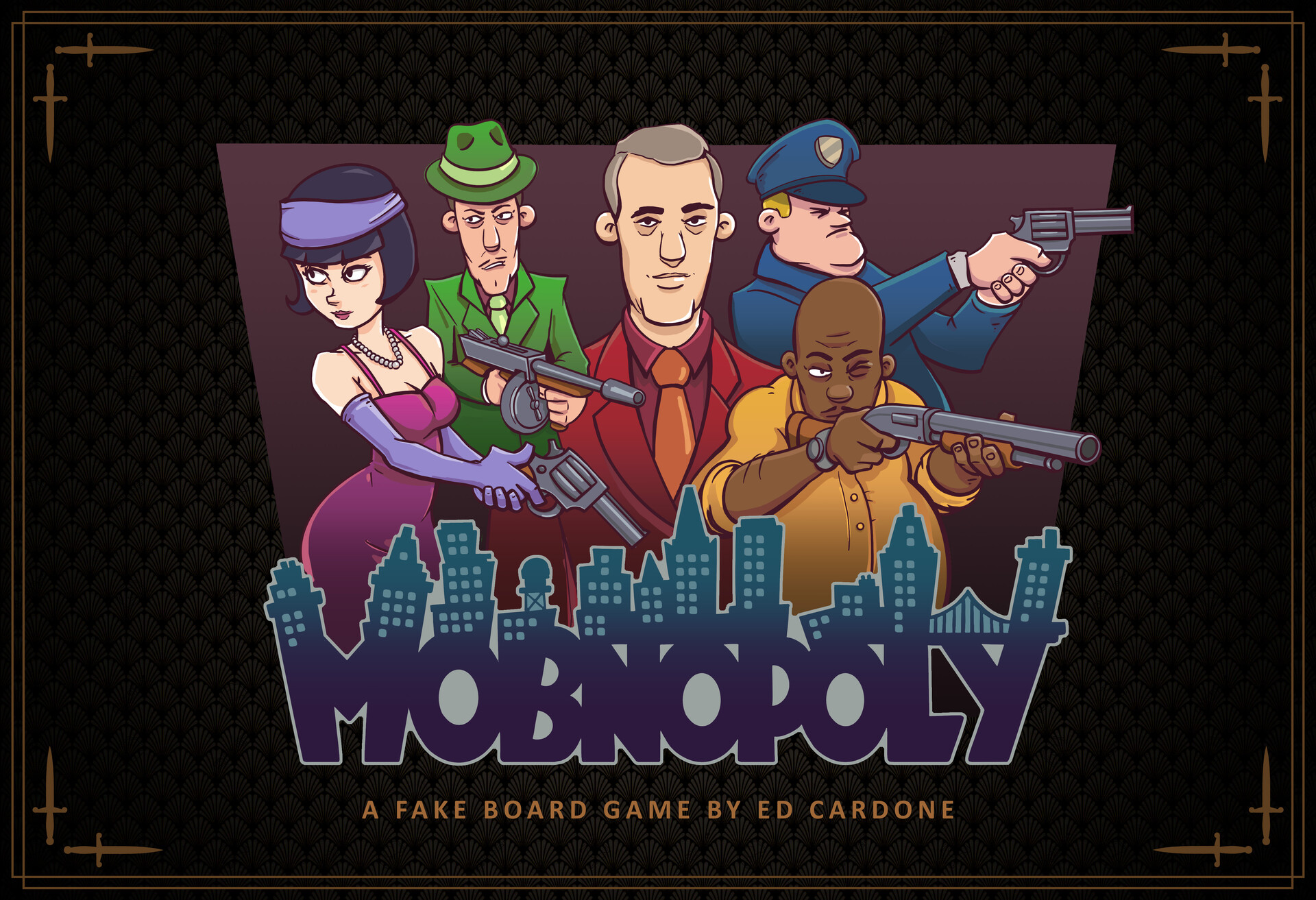 Ed Cardone - Mobnopoly - A fake board game