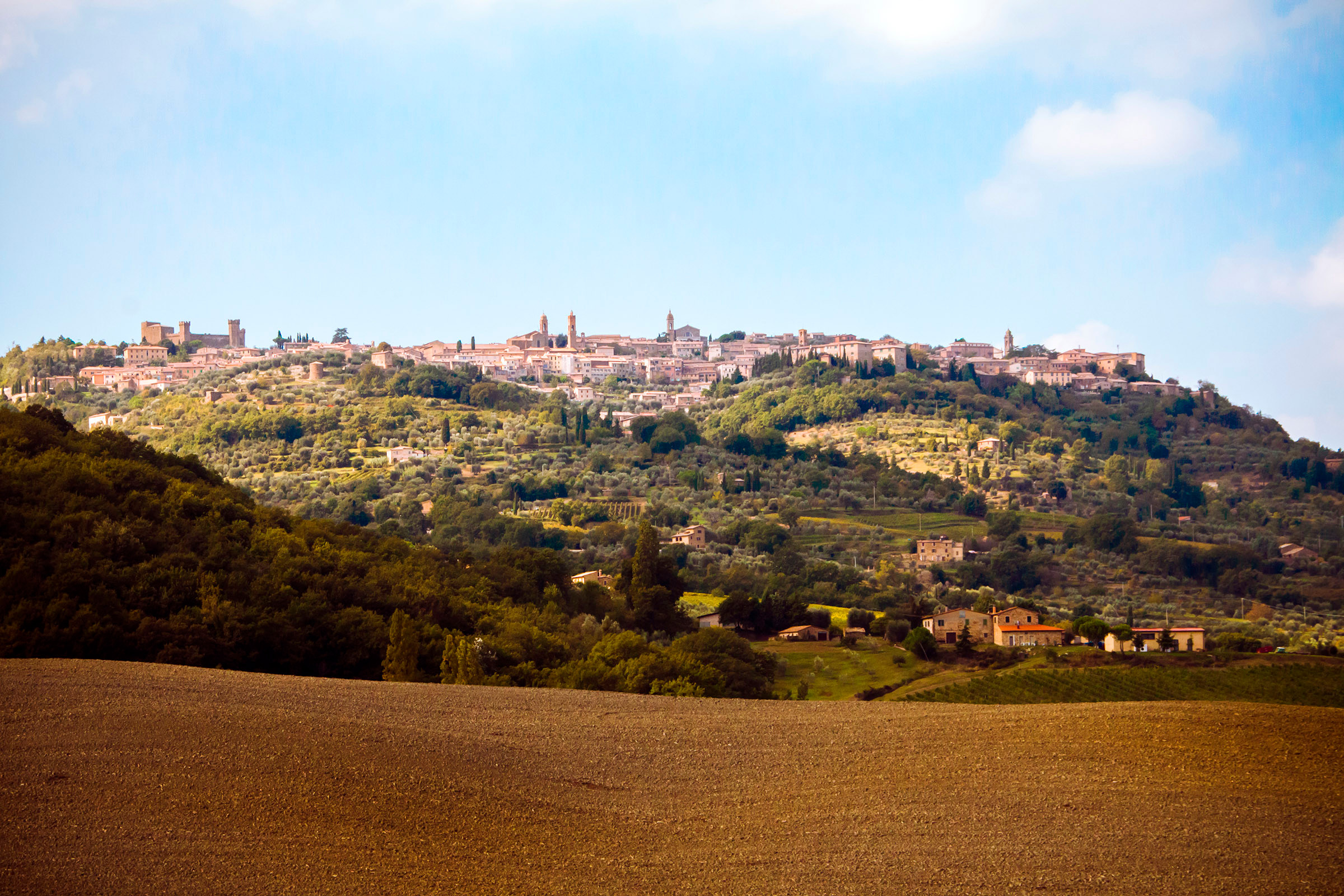 Montalcino in southern Tuscany