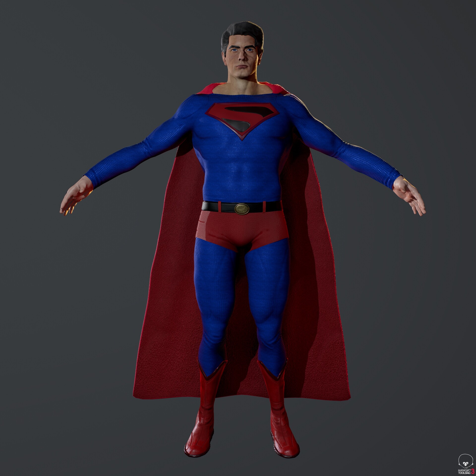 ArtStation - Brandon Routh Superman Suit Man of steel