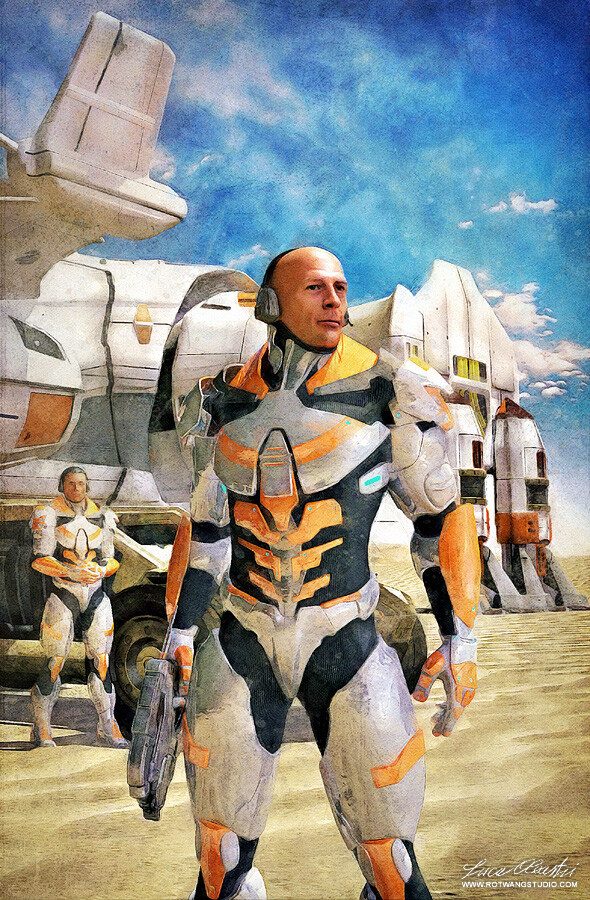 The Colonizers - (Bruce Willis portrait)