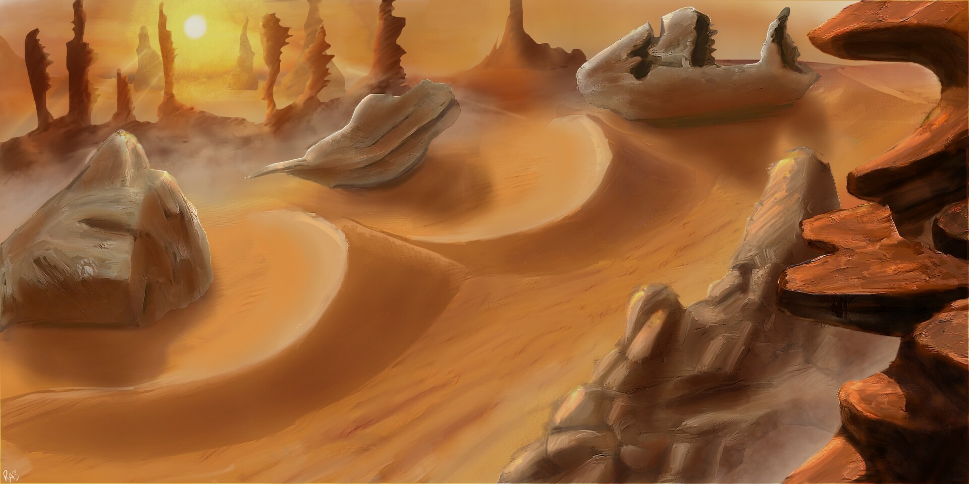 barren desert wasteland