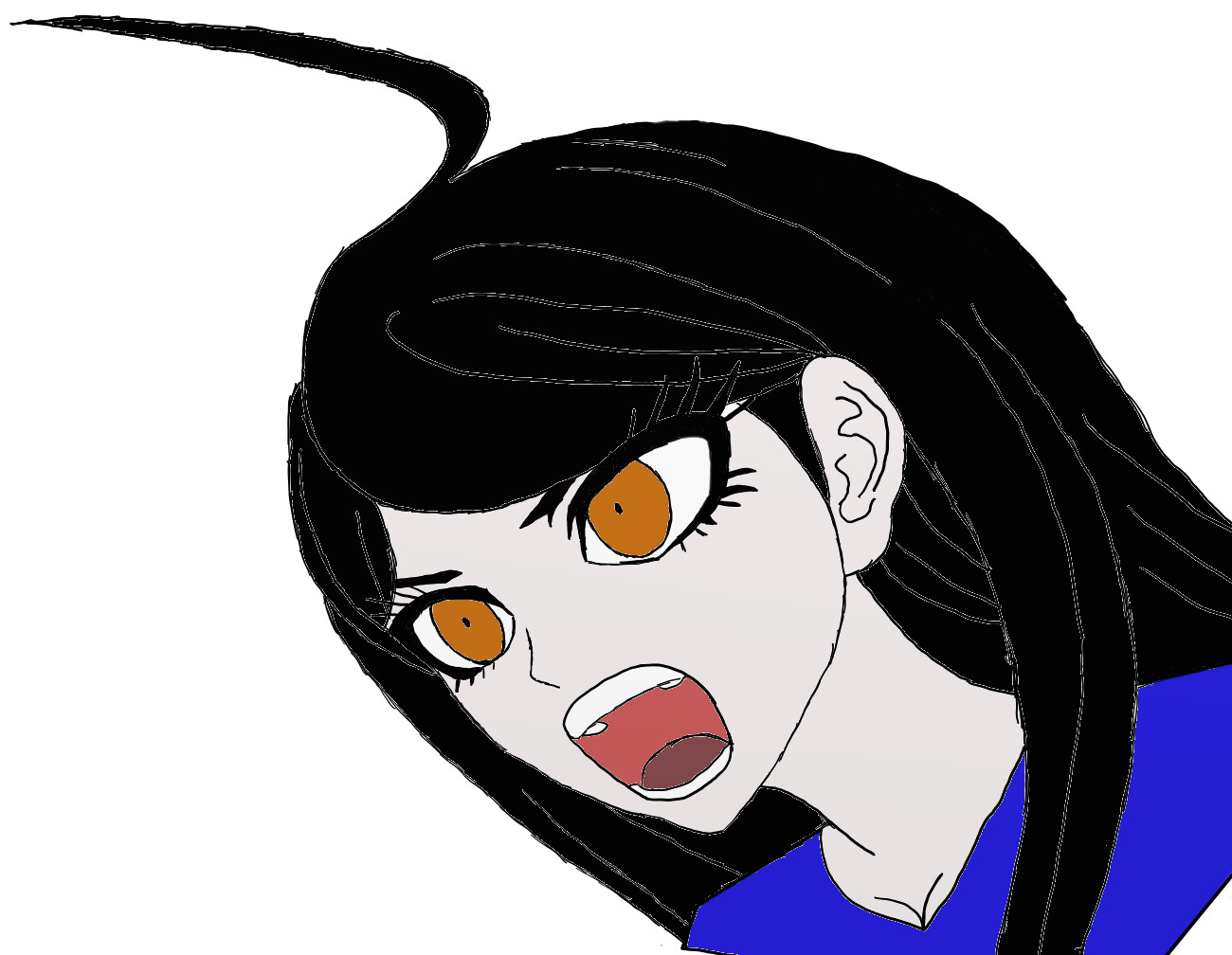 Artstation Female Danganronpa Protagonist Eric Balsalobre Mikan as kyoko (i think her sprite with the finger near his face. female danganronpa protagonist eric