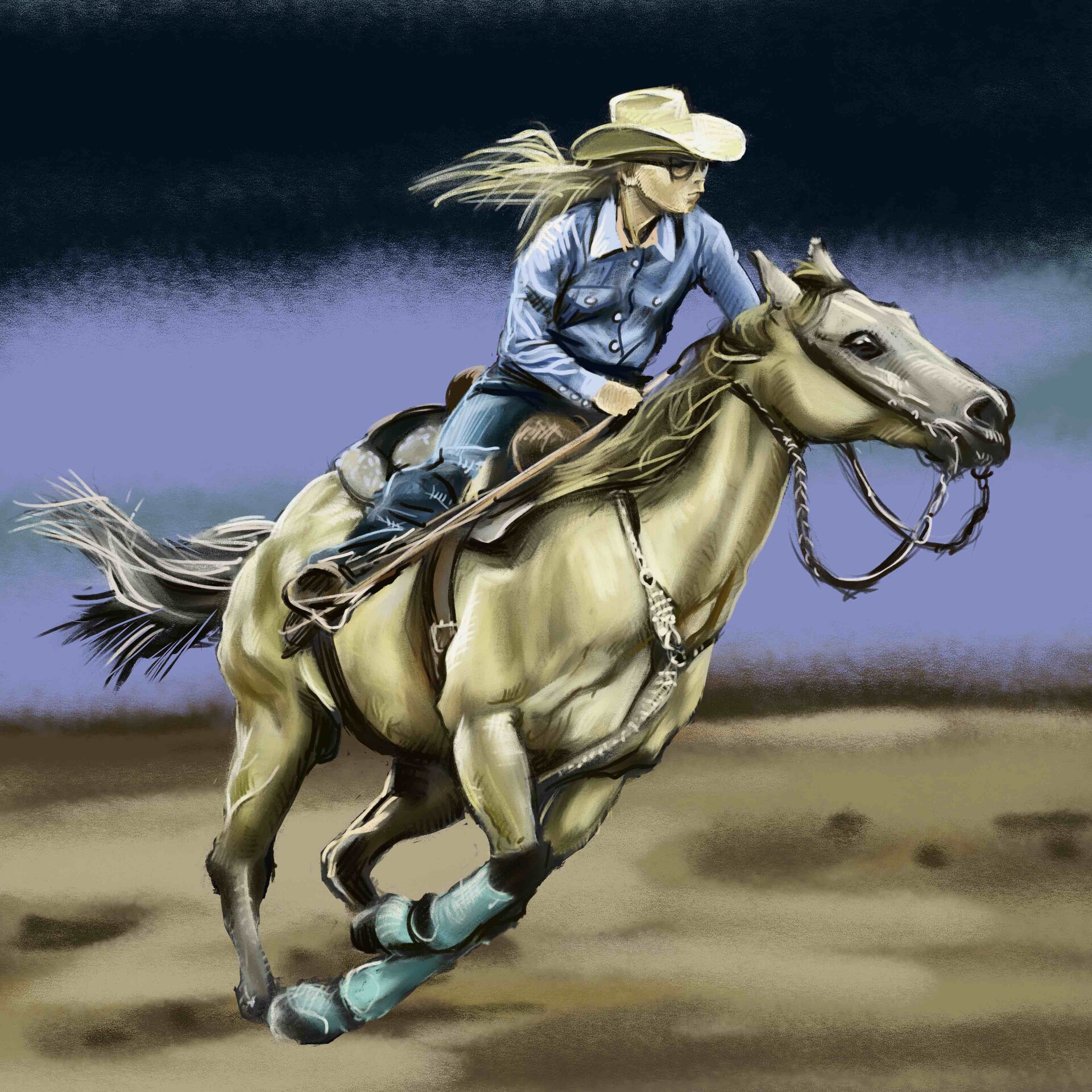ArtStation - 🐎#rodeo 🎨#digitalpainting 🖌️