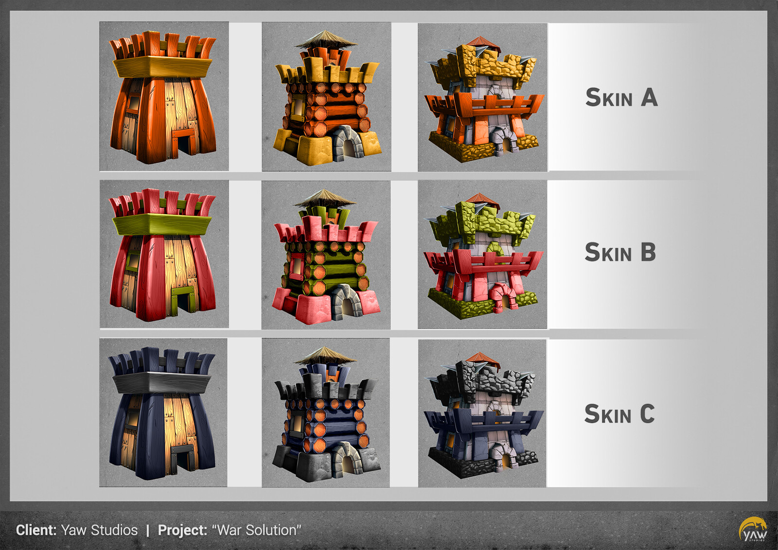 Here are a few skin options...