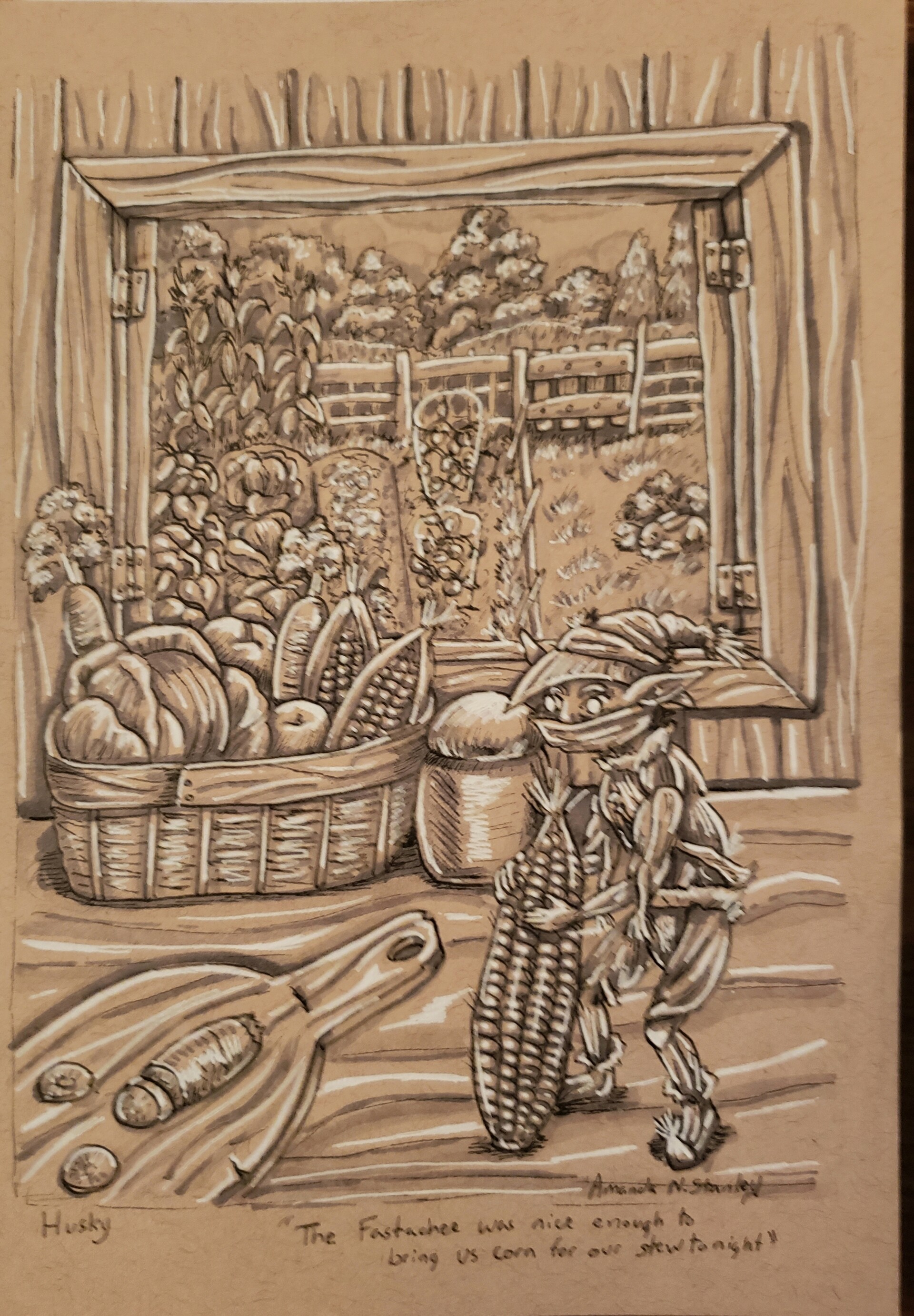 Amanda Stanley - Inktober: Husky