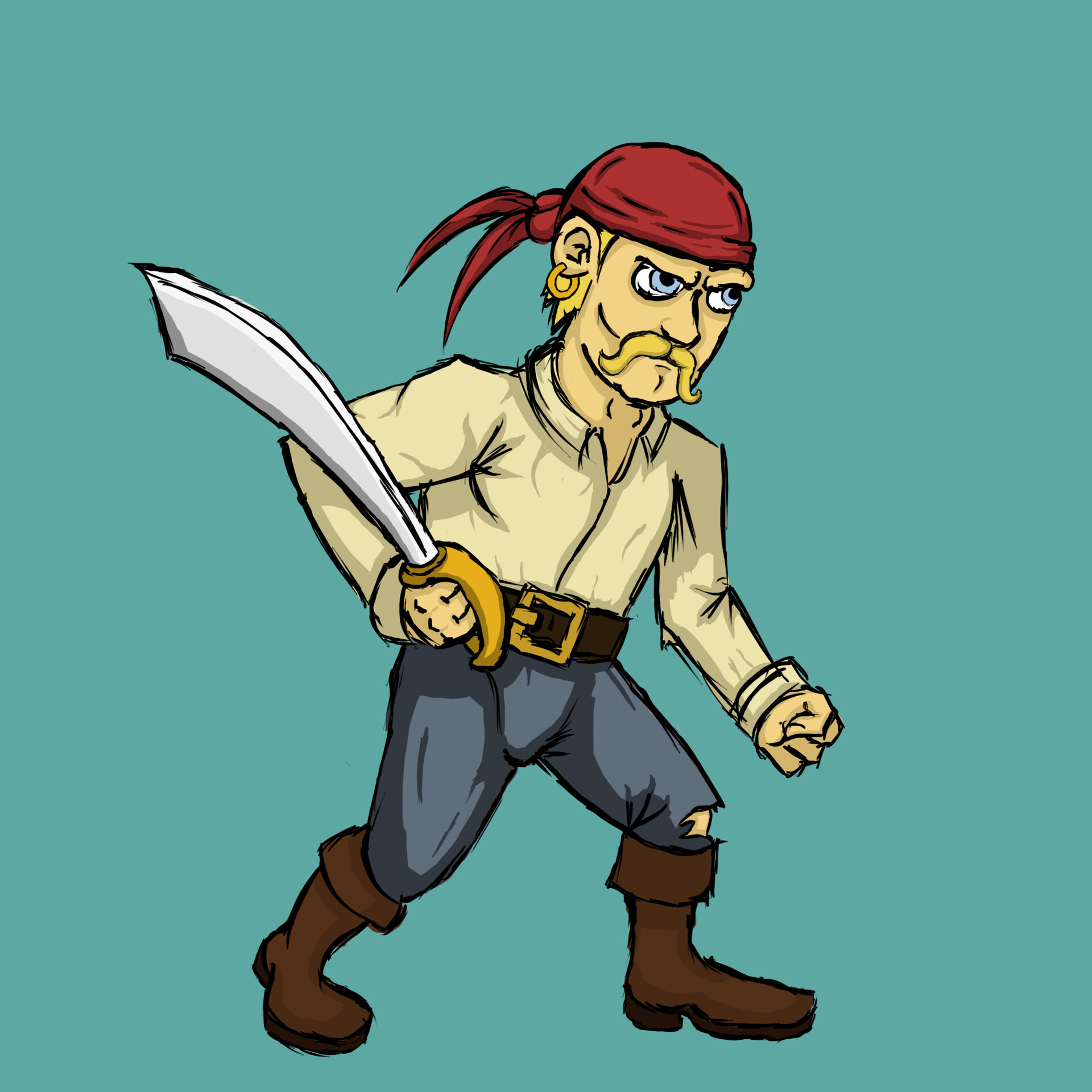 ArtStation Cartoon Pirate Male