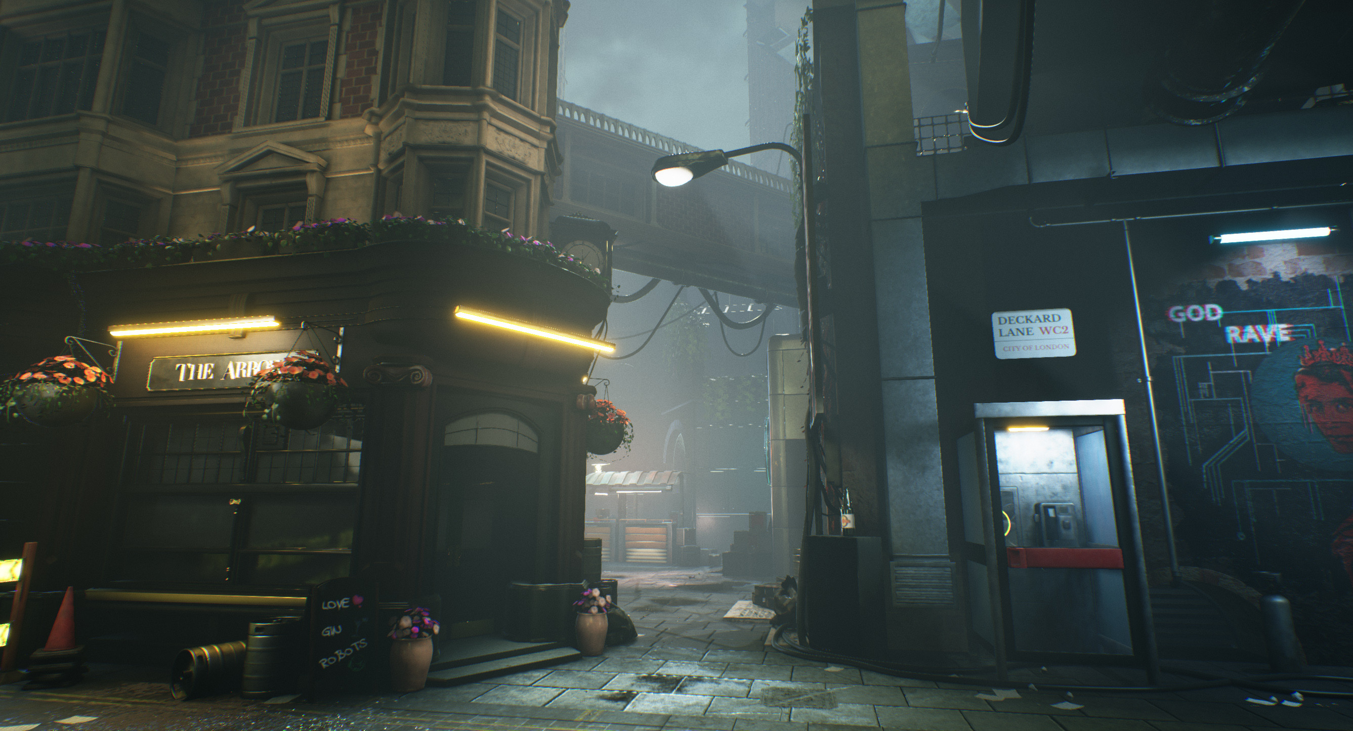 artstation cyberpunk london veronique lacloche