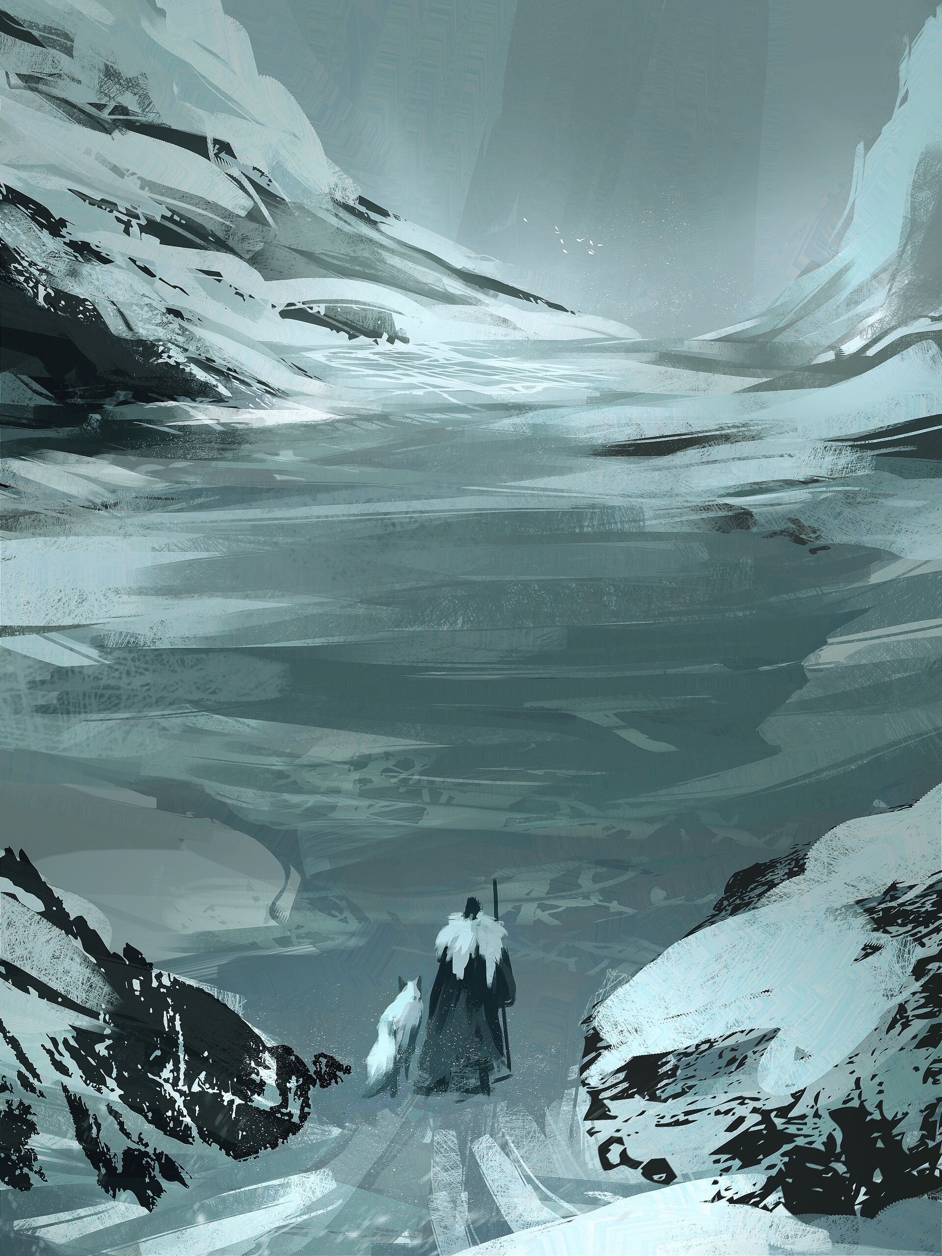 ArtStation - Cold mountain