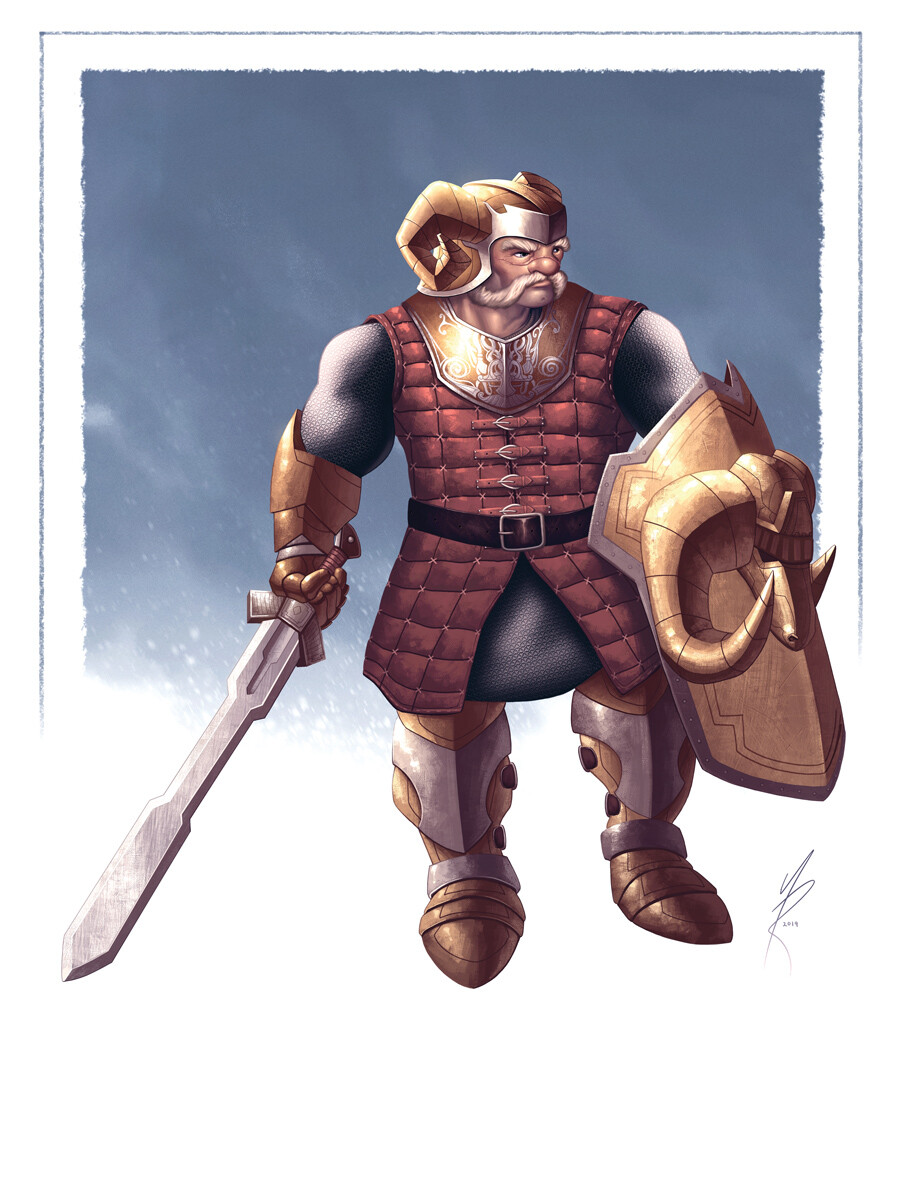 ArtStation Dwarf Battlemaster