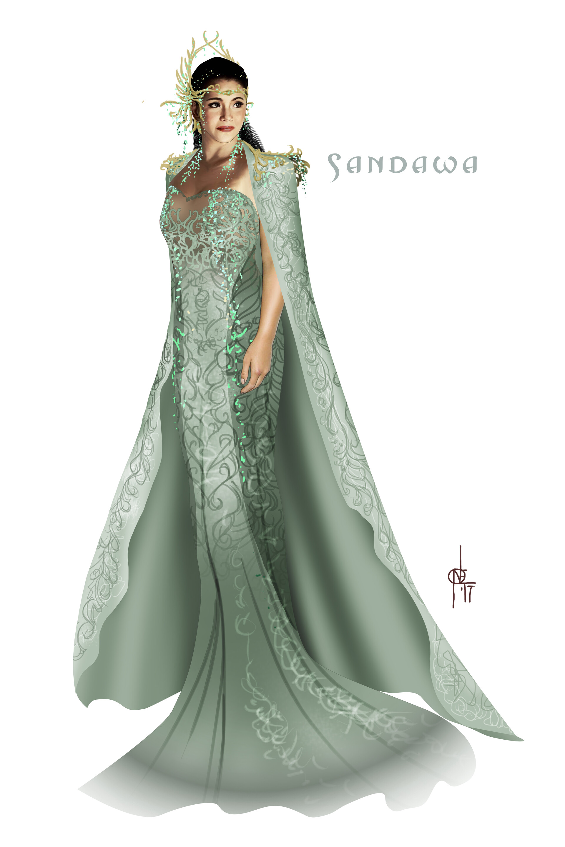Noelle fantasy gown