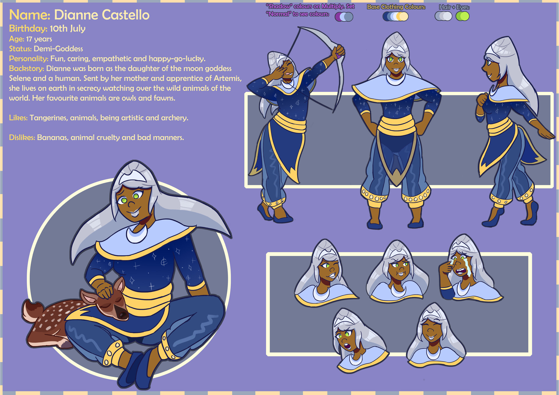 Artstation Character Sheet Concept Art Dianne Castello Zino Fufeyin